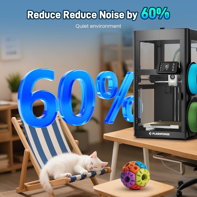 FLASHFORGE AD5X 3D Printer Enclosure Kit,Waterproof,Dustproof,Noise Reduction,Constant Temperature and Odor Isolation,Supports ASA,PC - Image 5